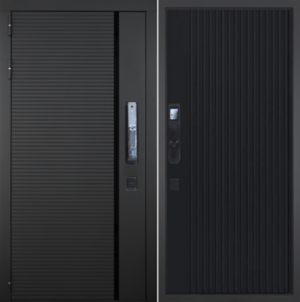  Входная дверь Смарт Пиано 088 черный кварц