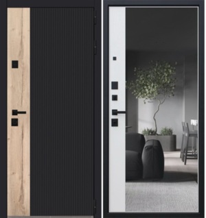 Входная дверь Конструктор с зеркалом