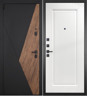  Входная дверь Геометрия 040 силк сноу