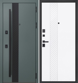 Входная дверь Омега белый матовый