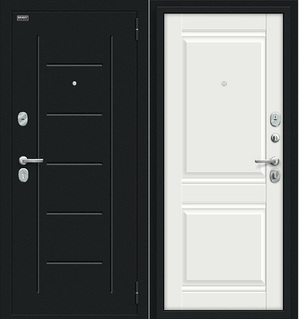  Входная дверь Некст Kale букле черное/Off-white