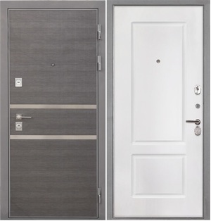 Входная дверь Неаполь КВ-2 белая матовая