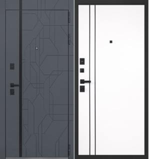  Входная дверь Форест белый матовый