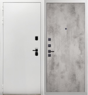 Входная дверь Вайт 044 Бетон светлый