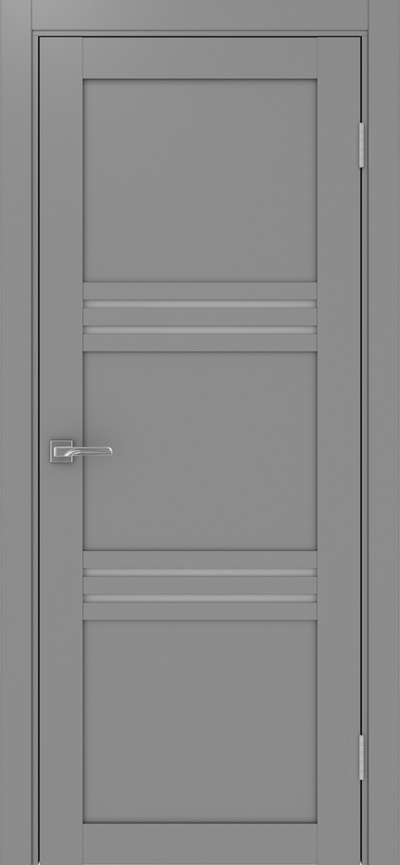  Межкомнатная дверь экошпон Турин-553.12 серый/металюкс