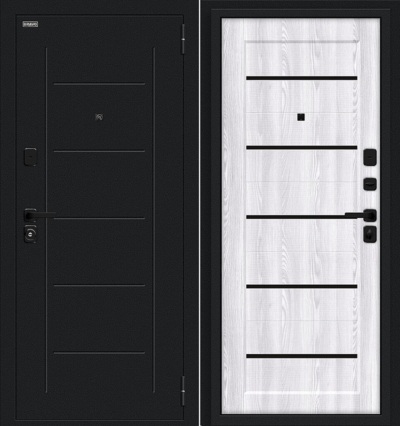 Входная дверь Борн/SBlack Riviera Ice