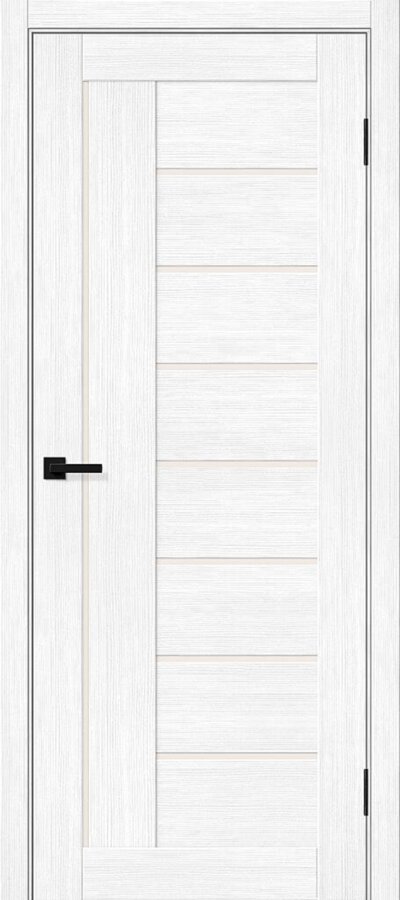 Межкомнатная дверь с эко шпоном Браво-29 Snow Melinga
