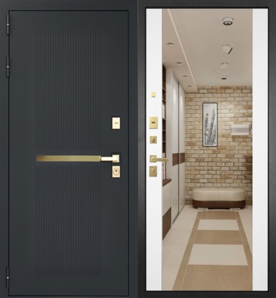 Входная Ардеко 024 Зеркало Макси белый матовый