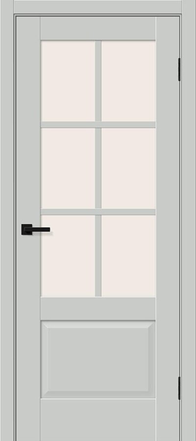 Межкомнатная дверь ПЭТ Прима-13.0.1 Grey Silk