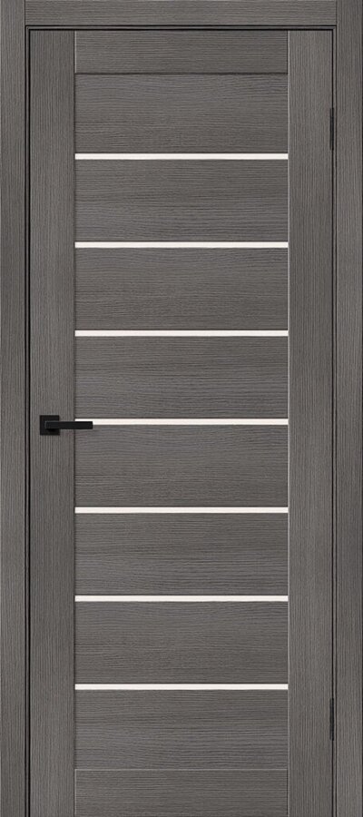 Межкомнатная дверь с эко шпоном Браво-22 Grey Melinga