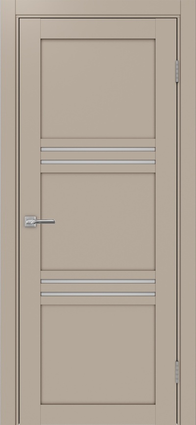  Межкомнатная дверь экошпон Турин-553.12 мокко/металюкс