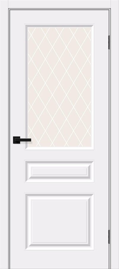Межкомнатная дверь виниил Скинни-15 White Pro