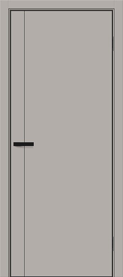 Межкомнатная дверь ПЭТ Браво-0.10 П Grey Silk