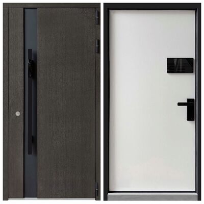 Входная дверь Smart ДУ-1 dark oak 20/белый