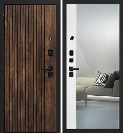 Входная дверь Лофт-1/Оптима Макси белый