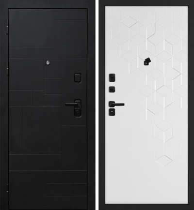 Входная дверь Лабиринт-201/PR-126 Белый