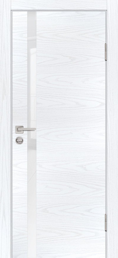 Межкомнатная дверь экошпон П-8 Дуб скай белый