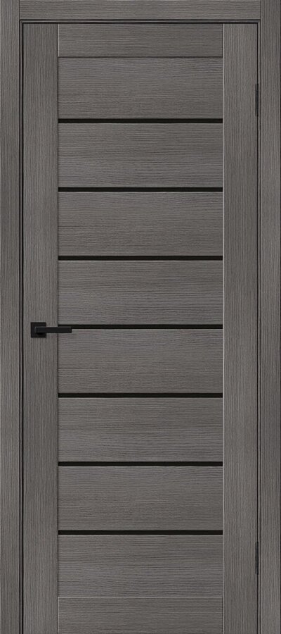 Межкомнатная дверь с эко шпоном Браво-22 BS Grey Melinga