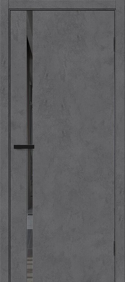 Межкомнатная дверь экошпон Браво-0.40.П Slate Art / Mirox Grey