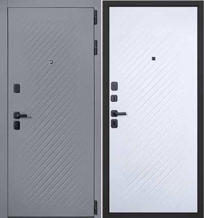  Входная дверь Бруклин белый матовый