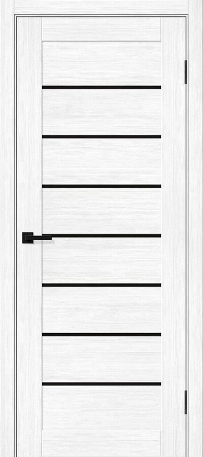 Межкомнатная дверь с эко шпоном Браво-22 BS Snow Melinga