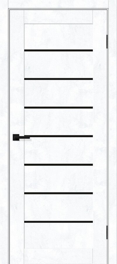 Межкомнатная дверь с эко шпоном Браво-22 BS Snow Art