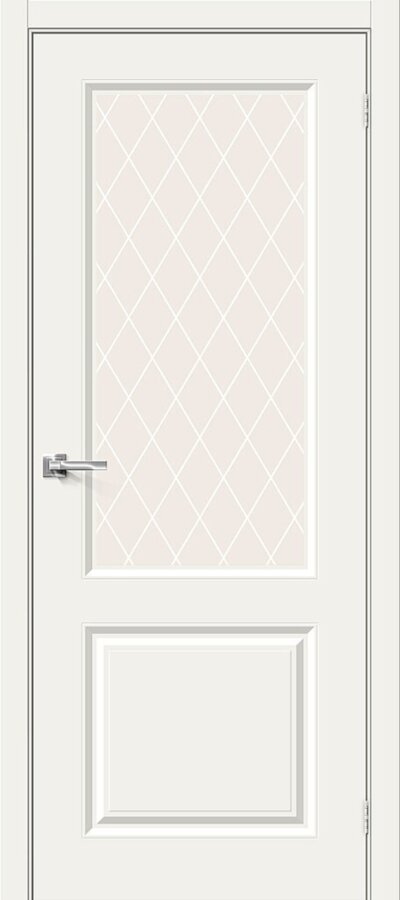 Межкомнатная дверь окрашенная Скинни-13 Whitey