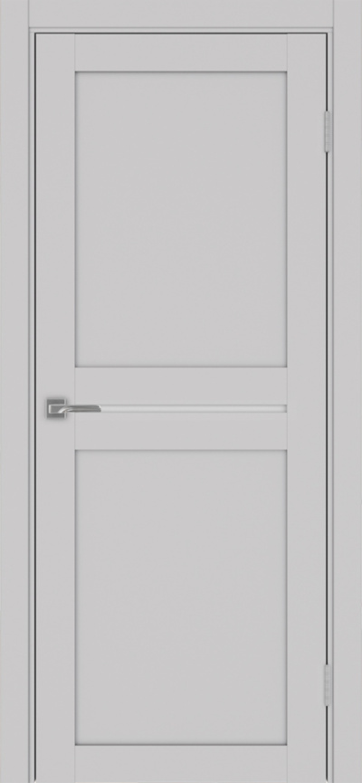 Межкомнатная дверь экошпон Турин_520.121 Пепельный/металюкс