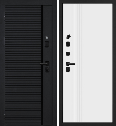 Входная дверь Галактика-173/PR-216 Белый