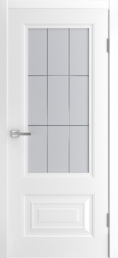 Межкомнатная дверь окрашенная Ларго-2 ПО белая