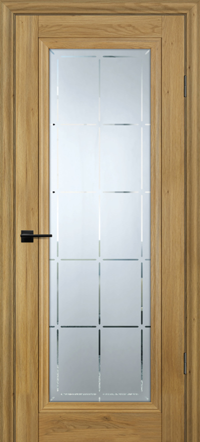 Межкомнатная дверь с эко шпоном PSC-35 Дуб золотистый