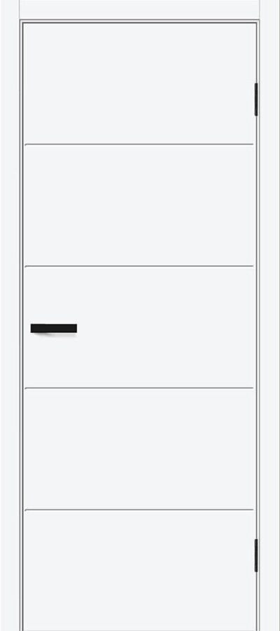 Межкомнатная дверь ПЭТ Граффити-2.Д.П White Silk