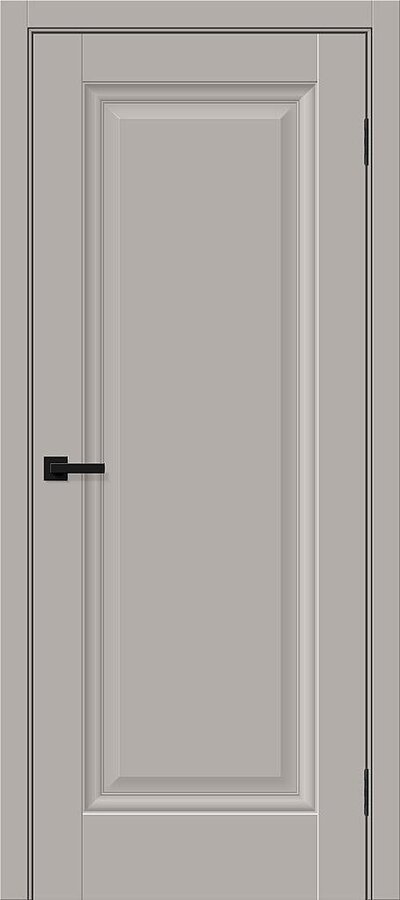 Межкомнатная дверь ПЭТ Прима-0 Grey Silk