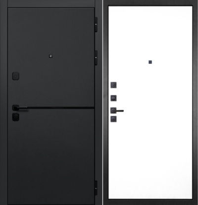  Входная дверь Горизонт 003 Белый