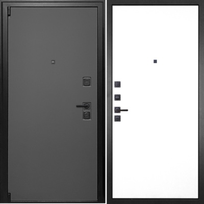  Входная дверь Лайт Графит 003 Белый