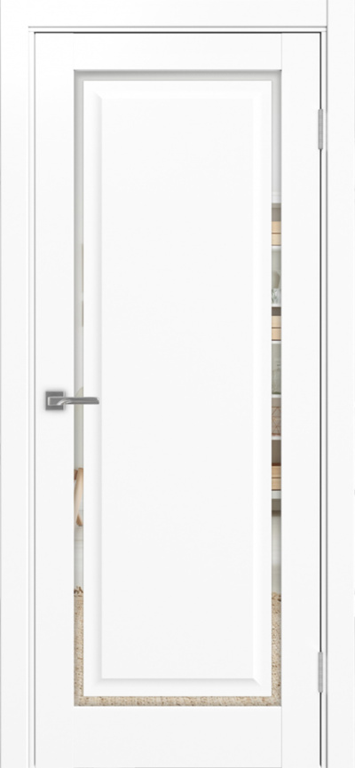 Межкомнатная дверь экошпон Тоскана 601С.21 Белый снежный