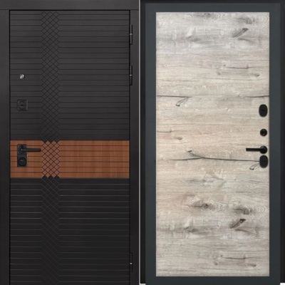 Входная дверь L-49 Дуб пацифик горизонт