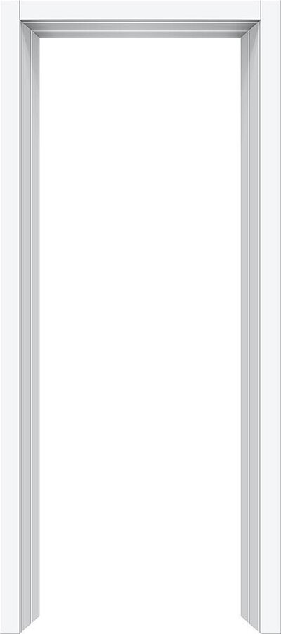 Дверной П-образный портал универсальный белый