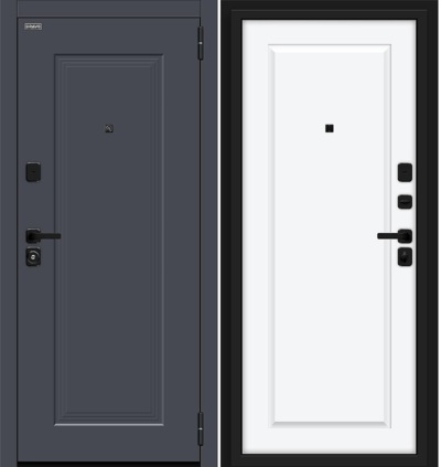 Входная дверь Айкон Graphite Shell/White Silk