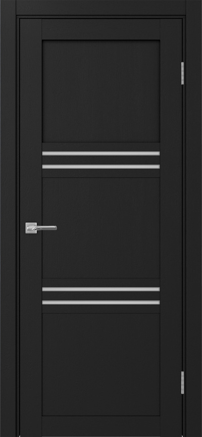  Межкомнатная дверь экошпон Турин-553.12 антрацит/металюкс