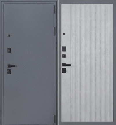 Входная дверь Беркут бетон светлый