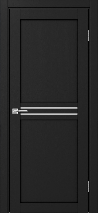 Межкомнатная дверь экошпон Турин_552.12  Антрацит/металюкс