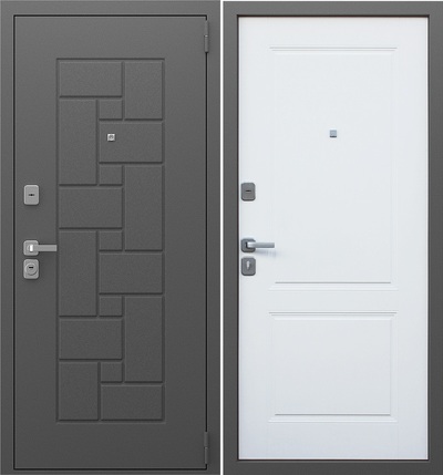 Входная дверь Арсенал ясень белый снег