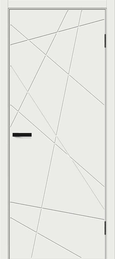 Межкомнатная дверь из Био-шпона Граффити-5 Super White