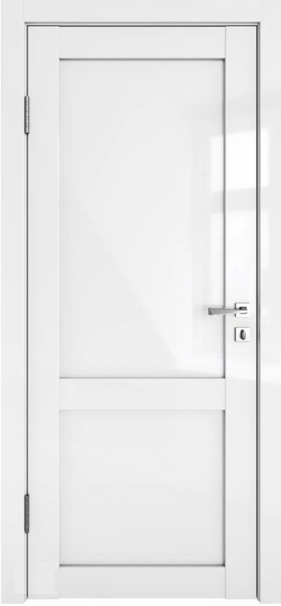 Межкомнатная дверь глянцевая DG-OPTIMA белый люкс