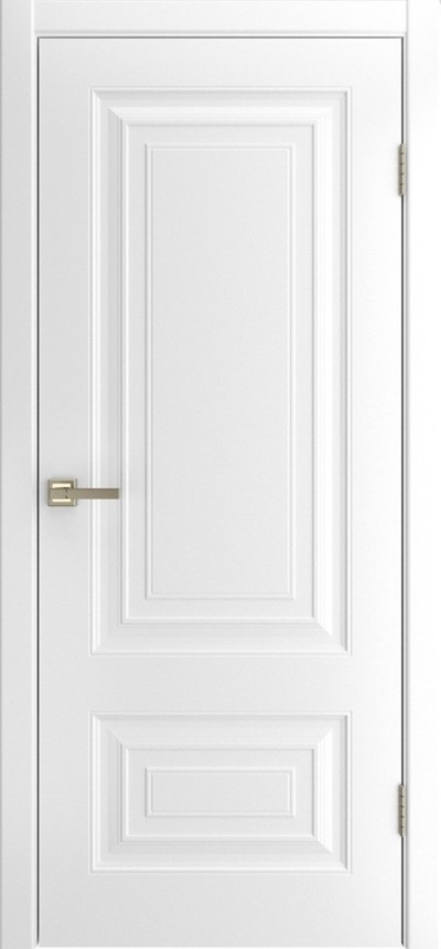 Межкомнатная дверь окрашенная Ларго-2 ПГ белая