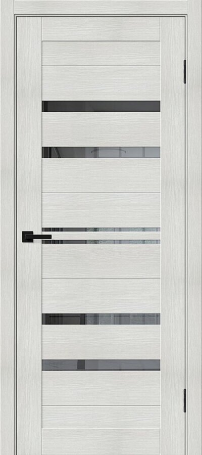 Межкомнатная дверь экошпон Браво-30.Л Bianco Melinga/Mirox Grey