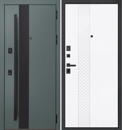 Входная дверь Омега белый матовый