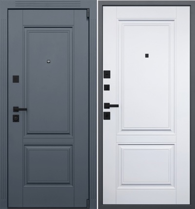 Входная дверь Гермес Неоклассика белый матовый