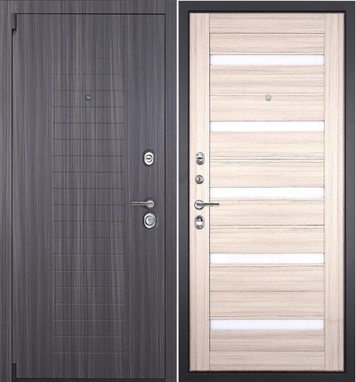 Входная дверь  Гранит С7 030 Царга сандал светлый